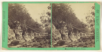 Miners Bridge, North Wales; British; about 1865; Albumen silver print