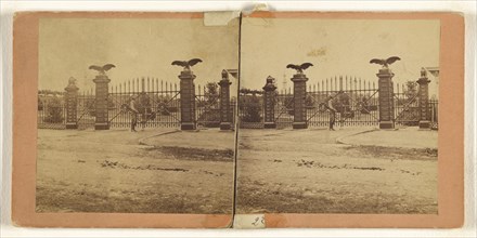 Battle-field of Gettysburg - Front Entrance to National Cemetery; Tipton & Myers; about 1869; Albumen silver print