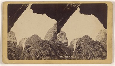 Peep O'Day Grand Canyon of the Arkansas; Joseph Collier, American, born Scotland, 1836 - 1910, 1865 - 1870; Albumen silver