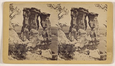 Rock formation; Joseph Collier, American, born Scotland, 1836 - 1910, 1865 - 1870; Albumen silver print