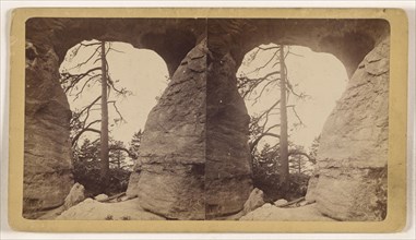 Natural Arch on the Divide Looking West; Joseph Collier, American, born Scotland, 1836 - 1910, 1865 - 1870; Albumen silver