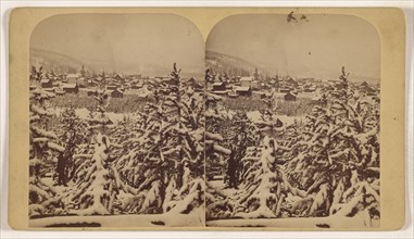 Winter, Leadville, Colorado; Attributed to Joseph Collier, American, born Scotland, 1836 - 1910, 1865 - 1870; Albumen silver