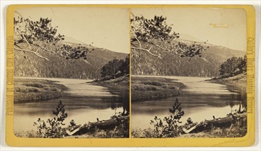 Chambers Lake, Looking West. Cache-a-la-Poudre, Colorado; Joseph Collier, American, born Scotland, 1836 - 1910, 1865 - 1870
