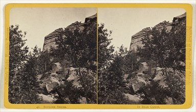 In Bear Canon. Boulder, Colorado; Joseph Collier, American, born Scotland, 1836 - 1910, 1865 - 1870; Albumen silver print