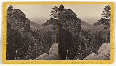 Mouth of Bear Canon Looking Up. Boulder, Colorado; Joseph Collier, American, born Scotland, 1836 - 1910, 1865 - 1870; Albumen
