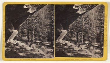 Under The Dome, Looking Down. Boulder, Colorado; Joseph Collier, American, born Scotland, 1836 - 1910, 1865 - 1870; Albumen