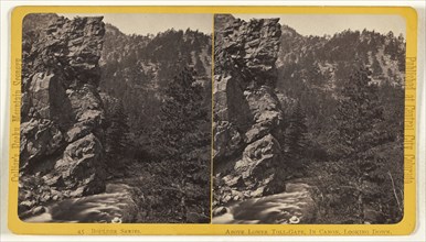 Above Lower Toll-Gate, in Canon, Looking Down. Boulder, Colorado; Joseph Collier, American, born Scotland, 1836 - 1910, 1865