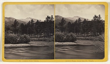 Long's Peak, from the St. Vrain. Colorado; Joseph Collier, American, born Scotland, 1836 - 1910, 1865 - 1870; Albumen silver