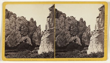 Melrose Abbey, Glen Eyrie. Manitou, Colorado; Joseph Collier, American, born Scotland, 1836 - 1910, 1865 - 1870; Albumen silver
