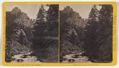 Above the Falls, Looking Up. Boulder, Colorado; Joseph Collier, American, born Scotland, 1836 - 1910, 1865 - 1870; Albumen