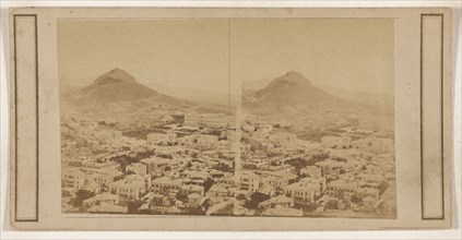 View of Athens, Greece; Dimitrios Constantin, Greek, active 1858 - 1860s, about 1860; Albumen silver print