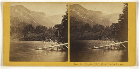 Eagle Cliff Efrom sic cho sic Lake; O.H. Cook, American, active 1870s, 1868; Albumen silver print