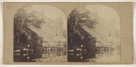 Warwick Castle. River Front; Henry T. Cooke & Son; about 1870; Albumen silver print