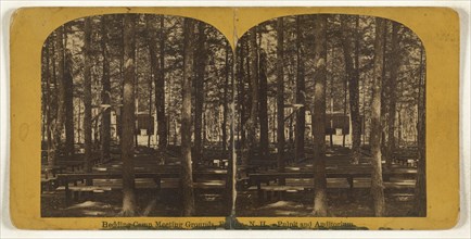 Hedding Camp Meeting Grounds, Epping, N.H., Pulpit and Auditorium; Oliver H. Copeland, American, 1836 - 1876, about 1875