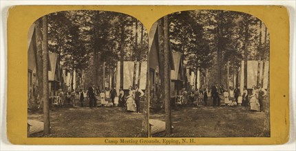 Camp Meeting Grounds, Epping, N.H; Oliver H. Copeland, American, 1836 - 1876, about 1875; Albumen silver print