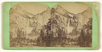 Bridal Veil Fall. Yo-Semite Valley. California; American; 1860s; Albumen silver print