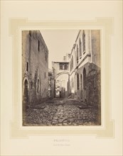 Palestine: Arc de l'Ecce Homo à Jérusalem; Félix Bonfils, French, 1831 - 1885, Alais, France; 1877; Tinted Albumen silver print