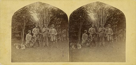 Balmoral Keepers  Sighting The Deer.; Attributed to William Grundy, British, active 1860s, Scotland; 1857 - 1859; Albumen