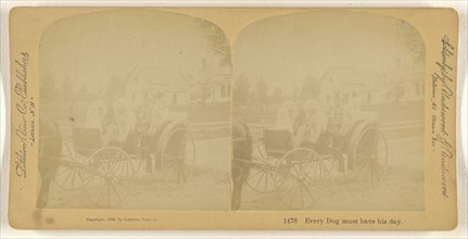 Every Dog must have his day; Franklin G. Weller, American, 1833 - 1877, 1889; Albumen silver print