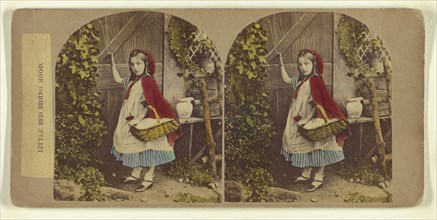Little Red Riding Hood; Attributed to London Stereoscopic Company, active 1854 - 1890, about 1860; Hand colored Albumen silver