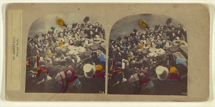 Derby Day. Nip and Tuck; Attributed to London Stereoscopic Company, active 1854 - 1890, about 1860; Hand colored Albumen silver