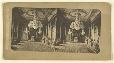 Perspective View of the Throne Room; Attributed to London Stereoscopic Company, active 1854 - 1890, about 1855; Photolithograph