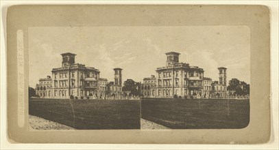 Osborne House. West Side; Attributed to London Stereoscopic Company, active 1854 - 1890, about 1855; Photolithograph