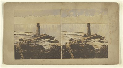Horse Shoe Falls; Attributed to London Stereoscopic Company, active 1854 - 1890, about 1855; Photolithograph, colored