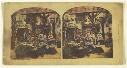Domestic Felicity; Attributed to London Stereoscopic Company, active 1854 - 1890, about 1855; Photolithograph, colored