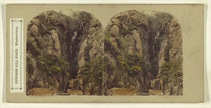 Dungeon Gill Force, Westmoreland; London Stereoscopic Company, active 1854 - 1890, about 1860; Hand colored albumen silver