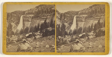 Nevada Falls, Height 700 feet; Unknown, or Irish & Company; about 1868; Albumen silver print