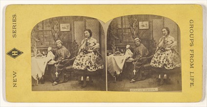 Meat on Friday; American; about 1870; Albumen silver print