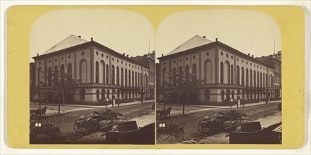 Academy of Music. New York City; American; about 1870; Albumen silver print