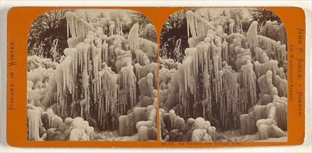 Ice Scenery, near Terrapin Tower; John P. Soule, American, 1827 - 1904, about 1865; Albumen silver print