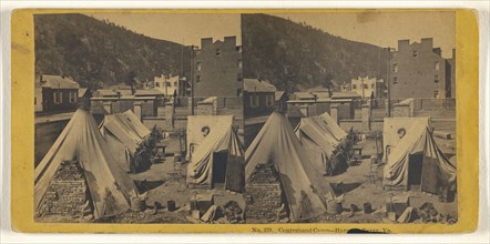 Contraband Camp - Harper's Ferry, Va; John P. Soule, American, 1827 - 1904, 1865; Albumen silver print