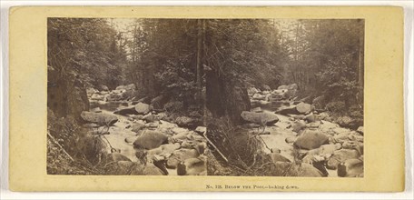 Below The Pool. - looking down; John P. Soule, American, 1827 - 1904, 1861 - 1862; Albumen silver print