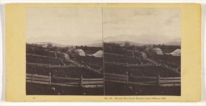 White Mountain Range - from Jefferson Hill; John P. Soule, American, 1827 - 1904, 1861 - 1862; Albumen silver print