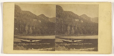 Eagle Cliff, across Echo Lake; John P. Soule, American, 1827 - 1904, about 1861; Albumen silver print