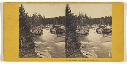 Berlin Falls, above the Bridge, N.H; John P. Soule, American, 1827 - 1904, about 1861; Albumen silver print