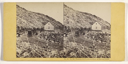 On Mt. Washington Carriage Road - at Half-way House; John P. Soule, American, 1827 - 1904, 1861; Albumen silver print