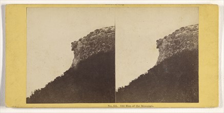 Old Man of the Mountain; John P. Soule, American, 1827 - 1904, about 1861; Albumen silver print