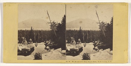 Mt. Kiarsarge sic - from Diana's Baths, North Conway, N.H; John P. Soule, American, 1827 - 1904, about 1861; Albumen silver