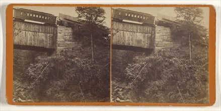 Railroad Bridge, Bellows Falls, Vermont; Preston William Taft, American, born 1827, about 1875; Albumen silver print