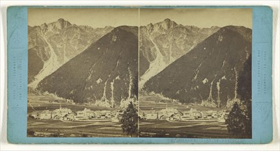 Chamonix et le Brevent; Tairraz Frères; about 1865; Albumen silver print