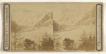 Mer de glace, Chamonix; Tairraz Frères; about 1865; Albumen silver print