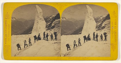 Ascens au Mt. Blanc; Tairraz Frères; about 1865; Albumen silver print