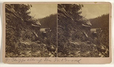 View along the French Broad River; Nat. W. Taylor, American, active 1880s - 1890s, 1870s; Albumen silver print