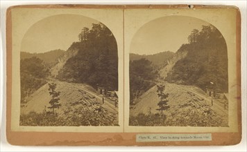 View looking towards Moore Cut; Nat W. Taylor & Jones; 1880s; Albumen silver print