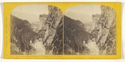 La Vallee de Domleschg, de la Via Mala; Stephen Thompson, British, about 1830 - 1893, 1860s; Albumen silver print