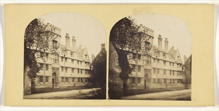 Wadham College, Oxford; Stephen Thompson, British, about 1830 - 1893, 1860s; Albumen silver print